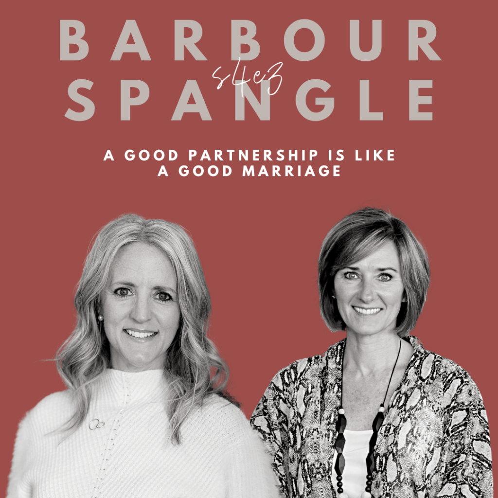 A Good Partnership is Like a Good Marriage (Christi Barbour & Christi Spangle)